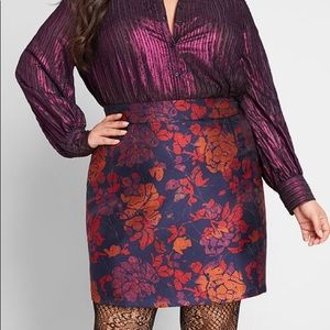 ModCloth Brocade For You Mini Skirt